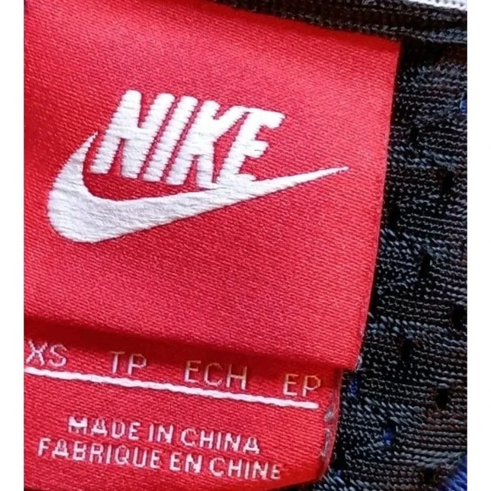 Nike‎ Black And Blue Mesh Double Layer Racer Back Tank 